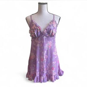 Victorias Secret Floral Purple Nightgown